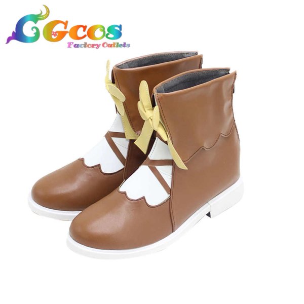 画像2: バーチャルYouTuber VTuber コスプレ靴 桃鈴ねね 新ビジュアル コスプレブーツ コスプレ衣装 (2)