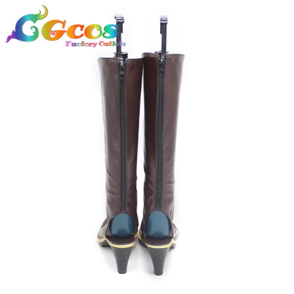 画像3: 原神　げんしん　コスプレ靴　Shenhe　神鶴　コスプレブーツ　コスプレ衣装 (3)