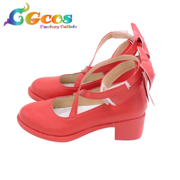 画像2: 魔法少女まどか☆マギカ　コスプレ靴　鹿目まどか　魔法少女　コスプレブーツ　コスプレ衣装 (2)