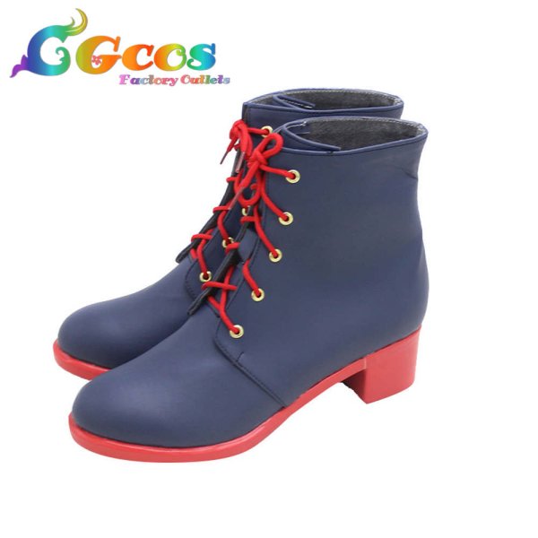 画像2: RIDDLE JOKER　コスプレ靴　在原七海　コスプレブーツ　コスプレ衣装 (2)