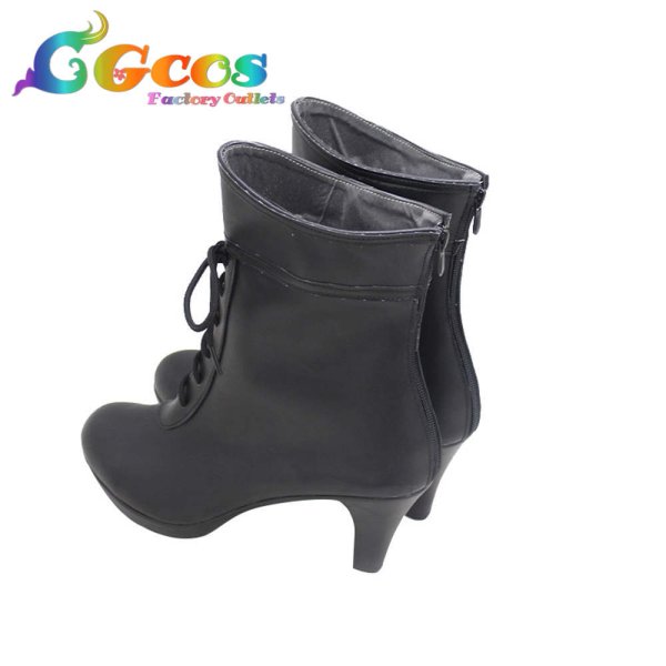 画像3: 零〜濡鴉ノ巫女〜　コスプレ靴　不来方夕莉　コスプレブーツ　コスプレ衣装 (3)