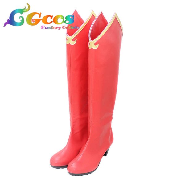 画像3: 逆転裁判2　コスプレ靴　立見里香　ミリカ　コスプレブーツ　コスプレ衣装 (3)