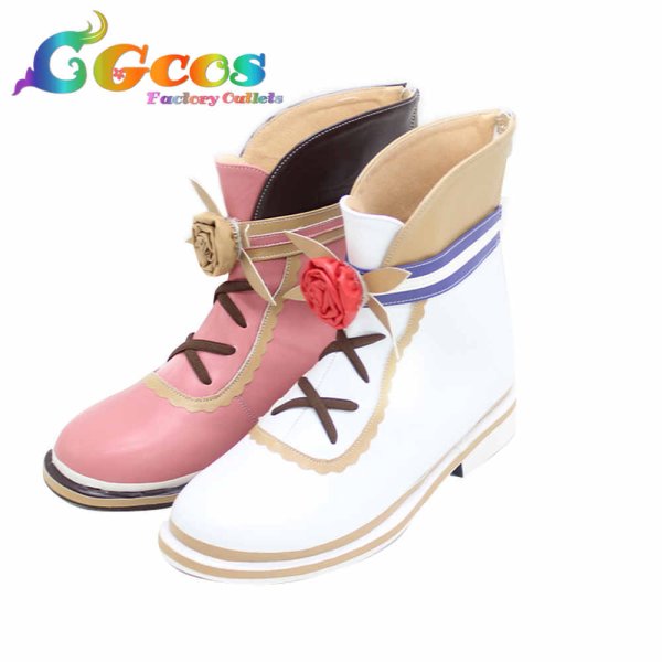 画像3: ウマ娘プリティーダービー　コスプレ靴　ヒシアケボノ　コスプレブーツ　コスプレ衣装 (3)