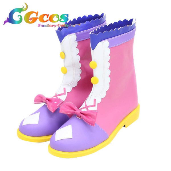 画像3: アイカツオンパレード!　コスプレ靴　姫石らき　コスプレブーツ　コスプレ衣装 (3)