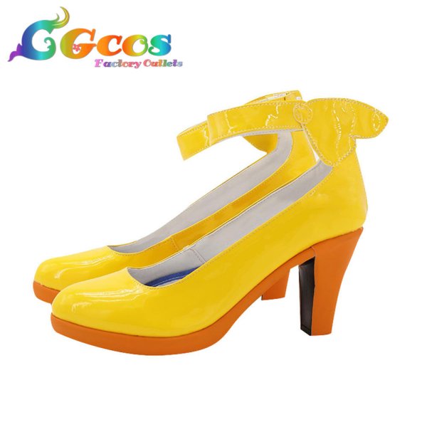 画像2: ヒーリングっど??プリキュア　コスプレ靴　平光ひなた　キュアスパークル　コスプレブーツ　コスプレ衣装 (2)