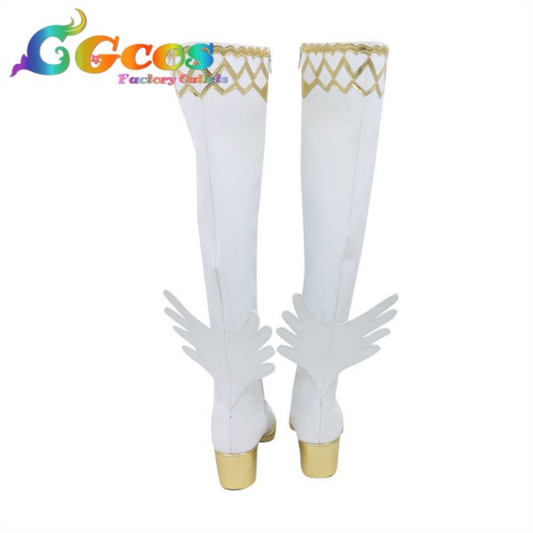 画像4: プリパラ　コスプレ靴　ファルル　ハートフルMMサイリウムワンピ　コスプレブーツ　コスプレ衣装 (4)