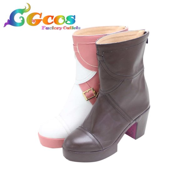 画像2: ウマ娘プリティーダービー コスプレ靴 グラスワンダー コスプレブーツ コスプレ衣装 (2)