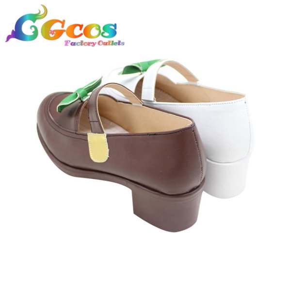 画像4: ウマ娘プリティーダービー コスプレ靴 サイレンススズカ コスプレブーツ コスプレ衣装 (4)