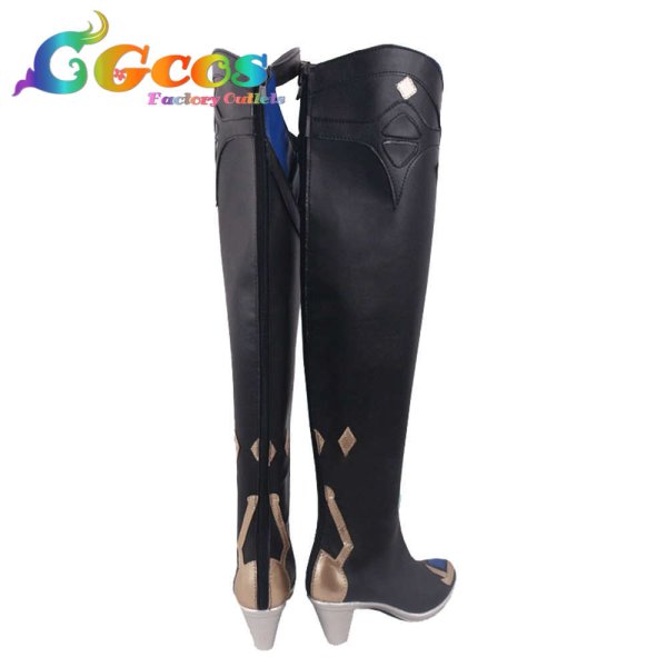 画像4: 原神　げんしん　コスプレ靴　Eula　ユーラ　エウルア　コスプレブーツ　コスプレ衣装 (4)