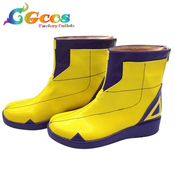 画像3: バーチャルYouTuber　VTuber　コスプレ靴　花譜　青雀　コスプレブーツ　コスプレ衣装 (3)