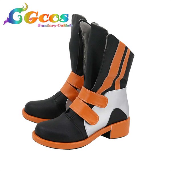 画像3: アークナイツ　コスプレ靴　エンカク　Flamebringer　コスプレブーツ　コスプレ衣装 (3)