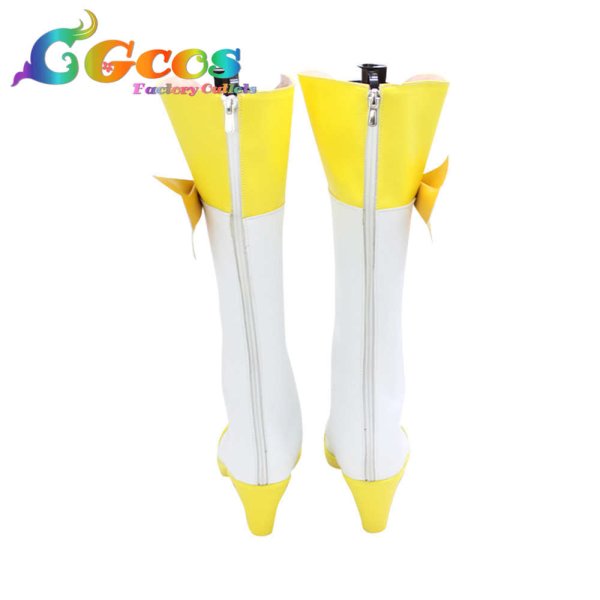 画像4: スマイルプリキュア!　コスプレ靴　黄瀬やよい　キュアピース　コスプレブーツ　コスプレ衣装 (4)