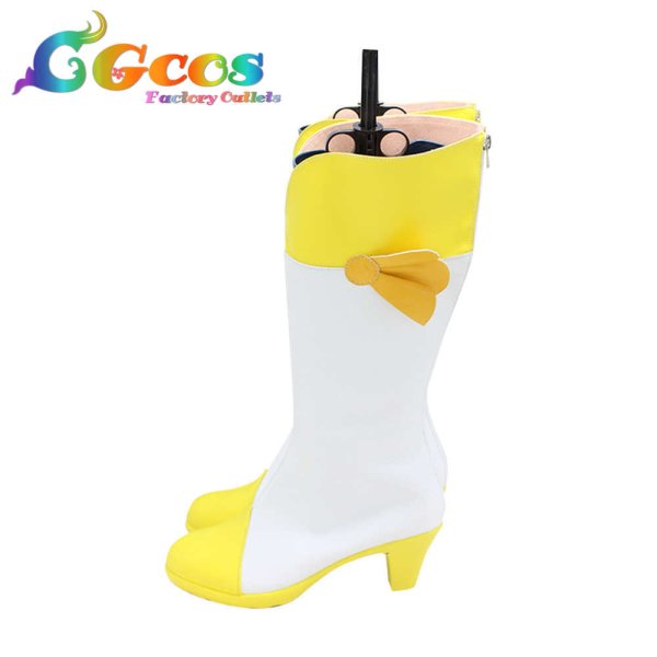 画像3: スマイルプリキュア!　コスプレ靴　黄瀬やよい　キュアピース　コスプレブーツ　コスプレ衣装 (3)