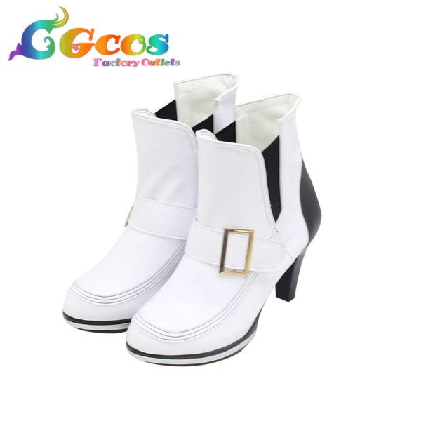 画像2: ウマ娘プリティーダービー コスプレ靴 アグネスタキオン コスプレブーツ コスプレ衣装 (2)