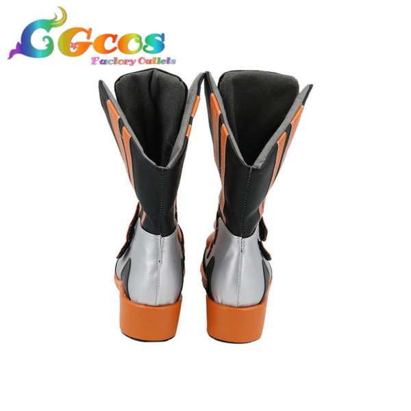 画像2: アークナイツ　コスプレ靴　エンカク　Flamebringer　コスプレブーツ　コスプレ衣装 (2)