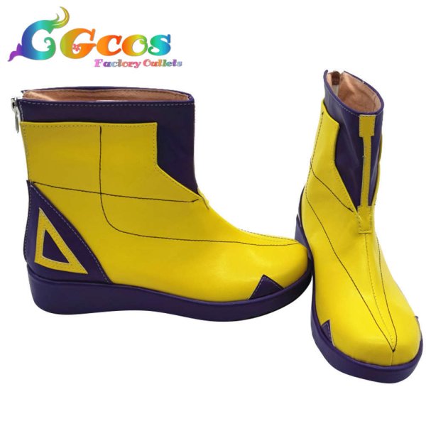 画像4: バーチャルYouTuber　VTuber　コスプレ靴　花譜　青雀　コスプレブーツ　コスプレ衣装 (4)