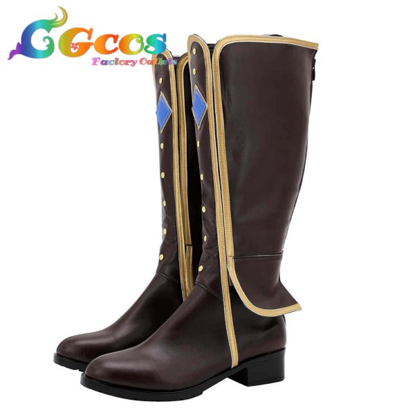 画像2: ラブライブ！虹ヶ咲学園スクールアイドル同好会　コスプレ靴　A・ZU・NA　優木せつ菜　コスプレブーツ　コスプレ衣装 (2)