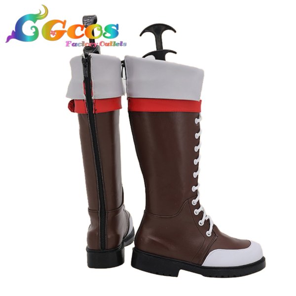 画像3: D.Gray-man　コスプレ靴　アレン・ウォーカー　コスプレブーツ　コスプレ衣装 (3)