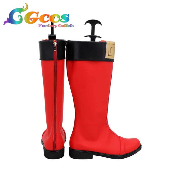 画像3: スーパー戦隊　コスプレ靴　騎士竜戦隊リュウソウジャー　コウ　リュウソウレッド　コスプレブーツ　コスプレ衣装 (3)