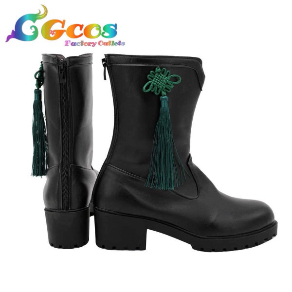 画像4: アークナイツ　コスプレ靴　ダスク　Dusk　コスプレブーツ　コスプレ衣装 (4)