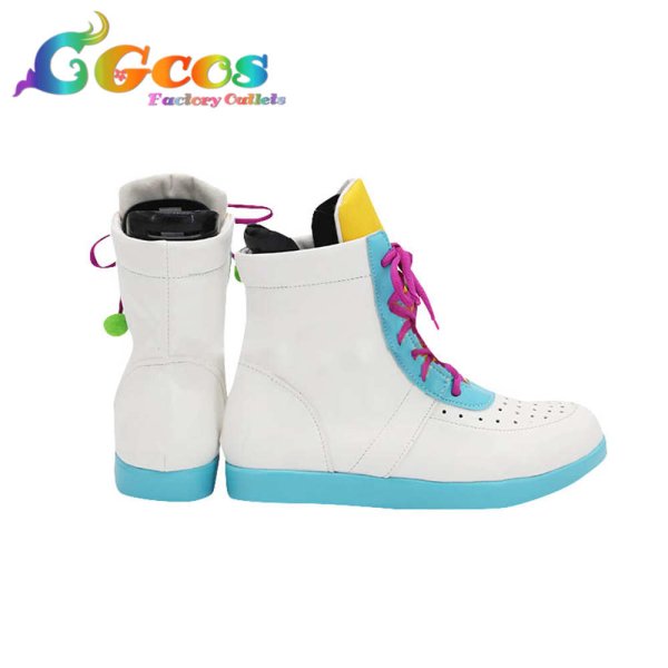 画像3: BanG Dream!　バンドリ　コスプレ靴　ハロー、ハッピーワールド！ にこにこプラネット/3周年　ライブ衣装　弦巻こころ　北沢はぐみ　瀬田薫　松原花音　コスプレブーツ　コスプレ衣装 (3)