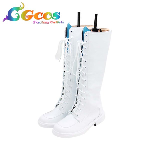 画像3: 「一部在庫あり」バーチャルYouTuber VTuber コスプレ靴 皇女 リゼ・ヘルエスタ コスプレブーツ コスプレ衣装 (3)