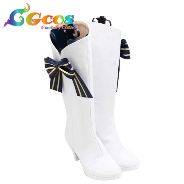 画像2: Re:ゼロから始める異世界生活　コスプレ靴　エミリア　アイドルVer　コスプレブーツ　コスプレ衣装 (2)