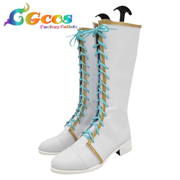 画像2: BanG Dream!　バンドリ　コスプレ靴　Pastel*Palettes　コラボレーション　氷川日菜　コスプレブーツ　コスプレ衣装 (2)