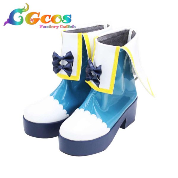画像2: アイカツ!　コスプレ靴　藤堂ユリカ　コスプレブーツ　コスプレ衣装 (2)