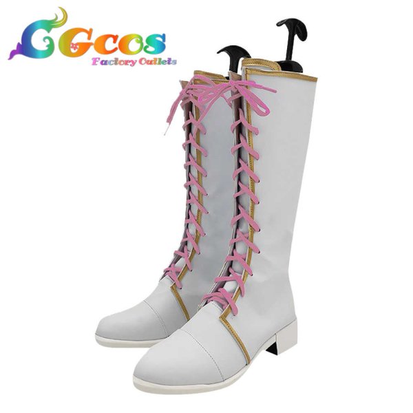 画像2: BanG Dream!　バンドリ　コスプレ靴　Pastel*Palettes　コラボレーション　丸山彩　コスプレブーツ　コスプレ衣装 (2)