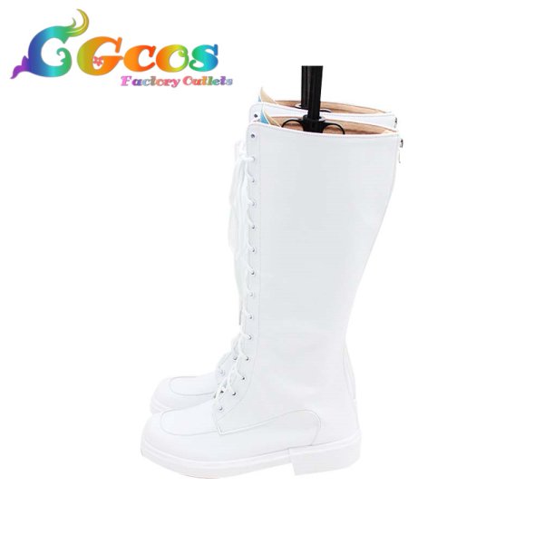 画像4: 「一部在庫あり」バーチャルYouTuber VTuber コスプレ靴 皇女 リゼ・ヘルエスタ コスプレブーツ コスプレ衣装 (4)