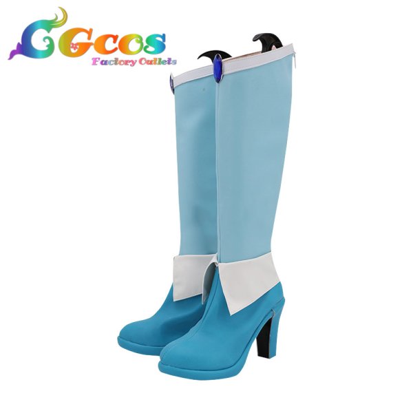 画像2: ヒーリングっど??プリキュア　コスプレ靴　沢泉ちゆ　キュアフォンテーヌ　コスプレブーツ　コスプレ衣装 (2)