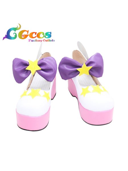 画像2: アイドルタイムプリパラ　コスプレ靴　夢川ゆい　コスプレブーツ　コスプレ衣装 (2)