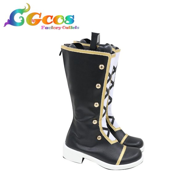 画像2: ラブライブ!虹ヶ咲学園スクールアイドル同好会 コスプレ靴 優木せつ菜 コスプレブーツ コスプレ衣装 (2)