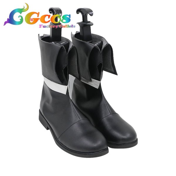 画像2: バーチャルYouTuber　VTuber　コスプレ靴　白上フブキ　通常衣装　コスプレブーツ　コスプレ衣装 (2)