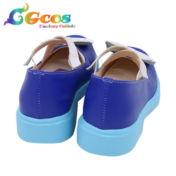 画像4: バーチャルYouTuber　VTuber　コスプレ靴　湊あくあ　コスプレブーツ　コスプレ衣装 (4)