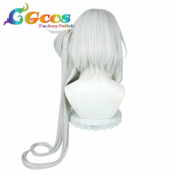 画像2: ブルーアーカイブ ウィッグ 浅黄睦月 あさぎ ムツキ コスプレ衣装 (2)