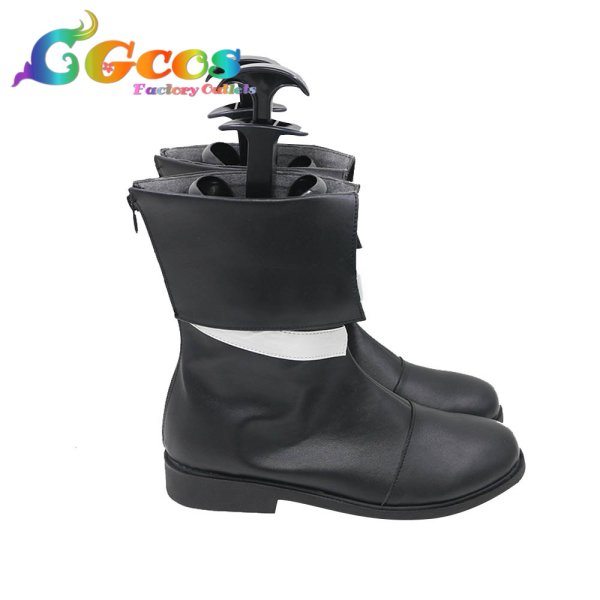 画像3: バーチャルYouTuber　VTuber　コスプレ靴　白上フブキ　通常衣装　コスプレブーツ　コスプレ衣装 (3)