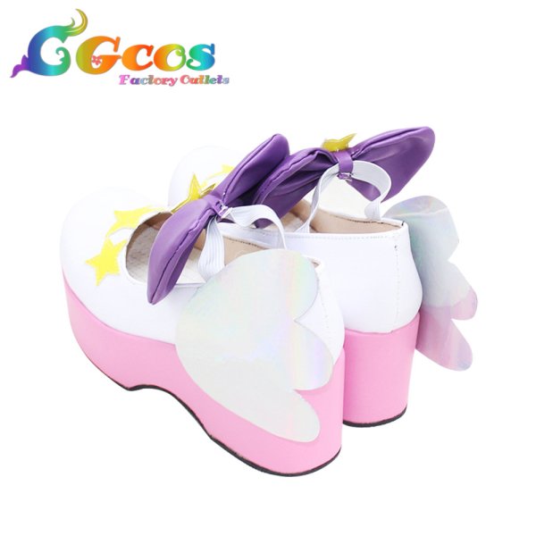 画像3: アイドルタイムプリパラ　コスプレ靴　夢川ゆい　コスプレブーツ　コスプレ衣装 (3)