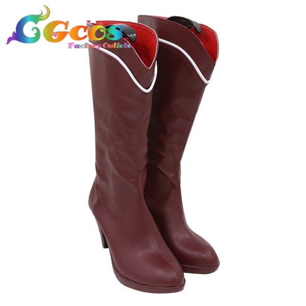 画像2: Re:ゼロから始める異世界生活　コスプレ靴　レム　ハロウィンVer.　コスプレブーツ　コスプレ衣装 (2)