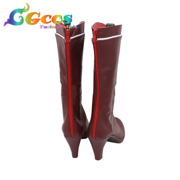 画像4: Re:ゼロから始める異世界生活　コスプレ靴　レム　ハロウィンVer.　コスプレブーツ　コスプレ衣装 (4)