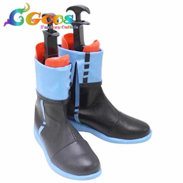 画像2: バーチャルYouTuber VTuber コスプレ靴 かみと Kamito 初期衣装 コスプレブーツ コスプレ衣装 (2)