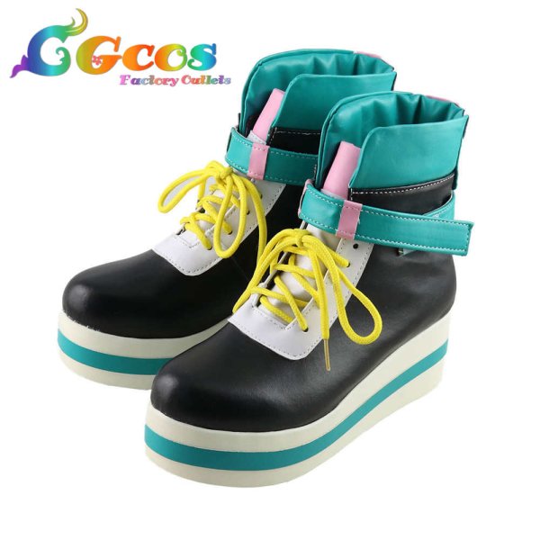 画像2: あんさんぶるスターズ!　コスプレ靴　葵ゆうた　アミューズメント☆ネコとウサギのライブパーティ　コスプレブーツ　コスプレ衣装 (2)