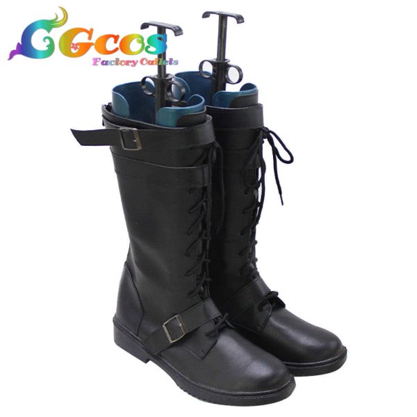 画像2: バイオハザードヴィレッジ コスプレ靴 カール・ハイゼンベルク コスプレブーツ コスプレ衣装 (2)