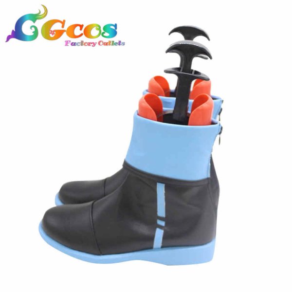 画像3: バーチャルYouTuber VTuber コスプレ靴 かみと Kamito 初期衣装 コスプレブーツ コスプレ衣装 (3)