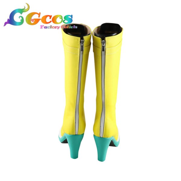 画像3: パワフルガール　福田のり子　コスプレ靴　コスプレブーツ　コスプレ衣装 (3)