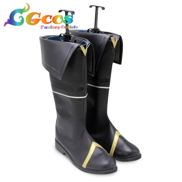 画像2: 陰の実力者になりたくて! コスプレ靴 シド・カゲノー シャドウ 影野ミノル コスプレブーツ コスプレ衣装 (2)