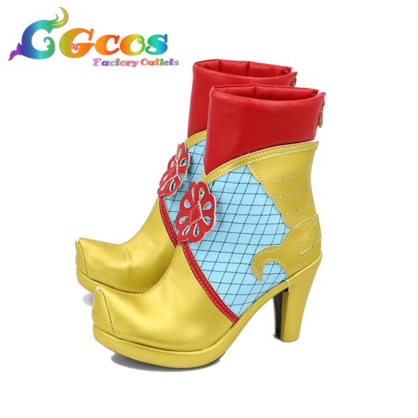 画像2: マレウス・ドラコニア ハロウィーン コスプレ靴 コスプレブーツ コスプレ衣装 (2)