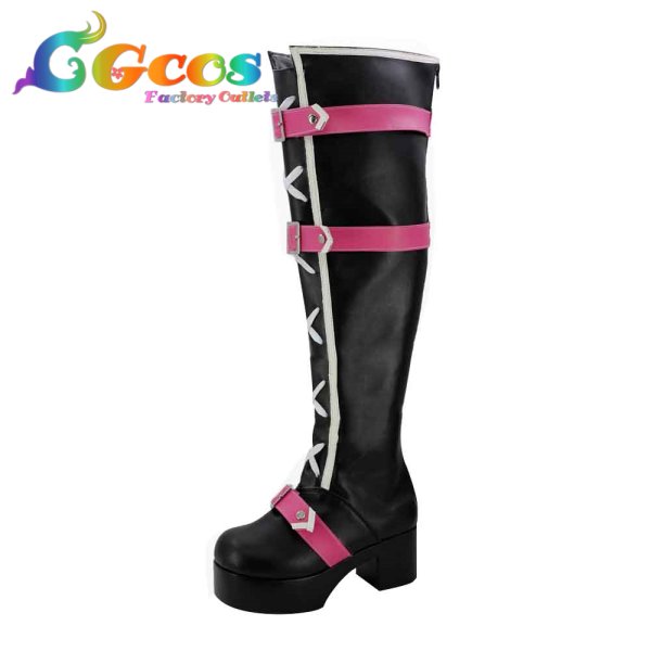 画像3: ラブライブ! サンシャイン!!　コスプレ靴　津島善子　パンクロック編　覚醒後　コスプレブーツ　コスプレ衣装 (3)