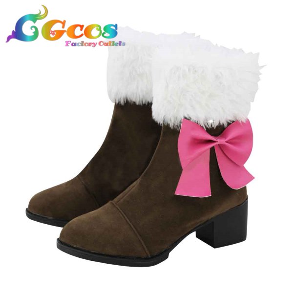 画像2: ラブライブ! School idol project　コスプレ靴　小泉花陽　Snow halation　コスプレブーツ　コスプレ衣装 (2)